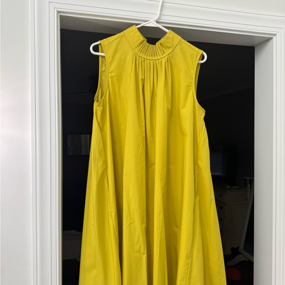 NWT Banana Republic Vibrant Yellow Midi Dress